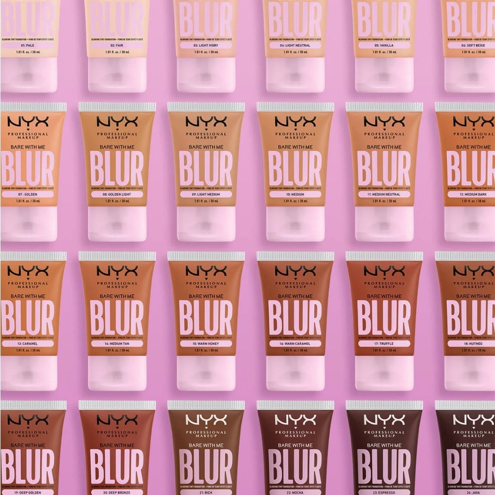 NEW NYX Bare With Me Blur Tint Soft Matte Foundation